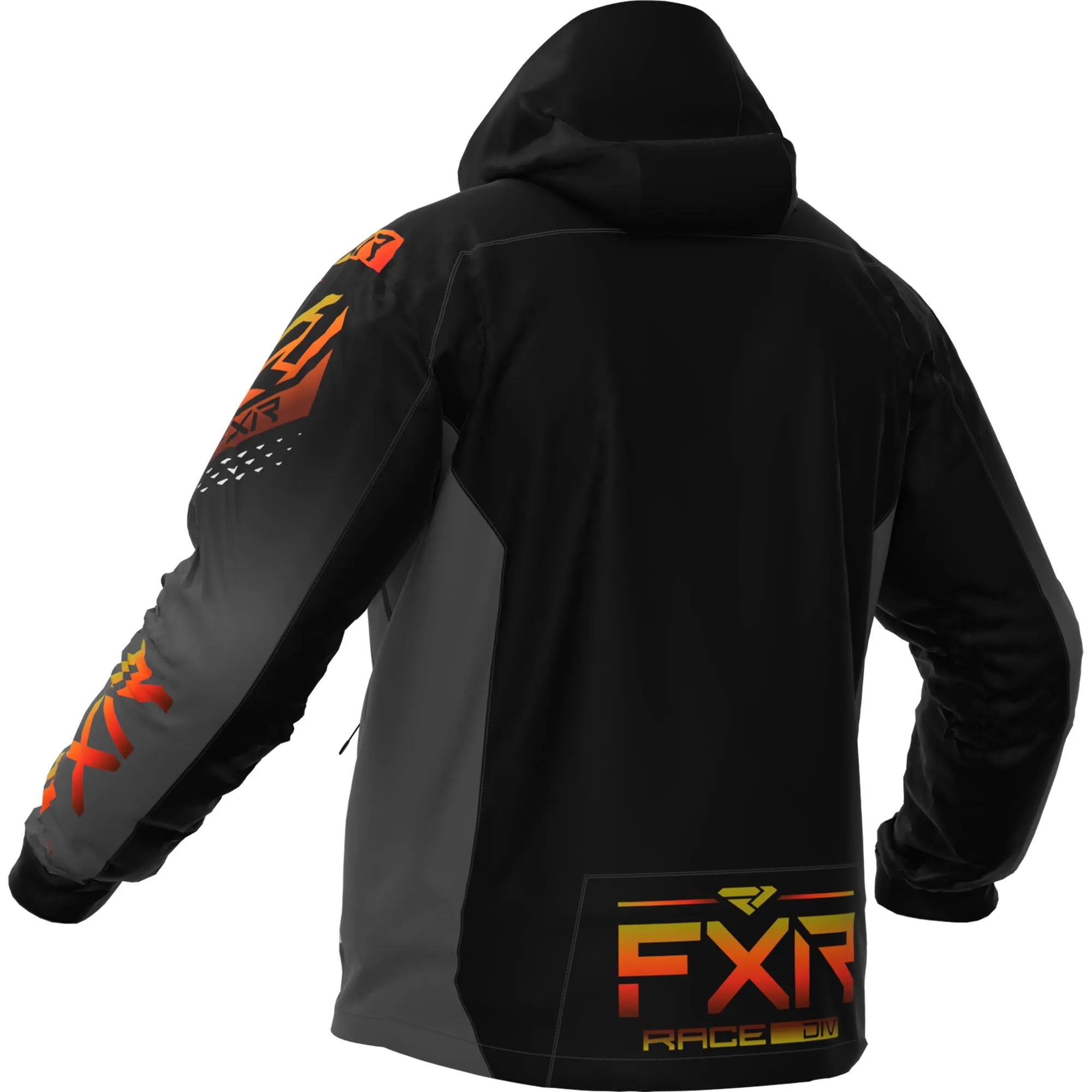 FXR RRX Snowmobile Jacket Black/Charcoal/Gold Inferno