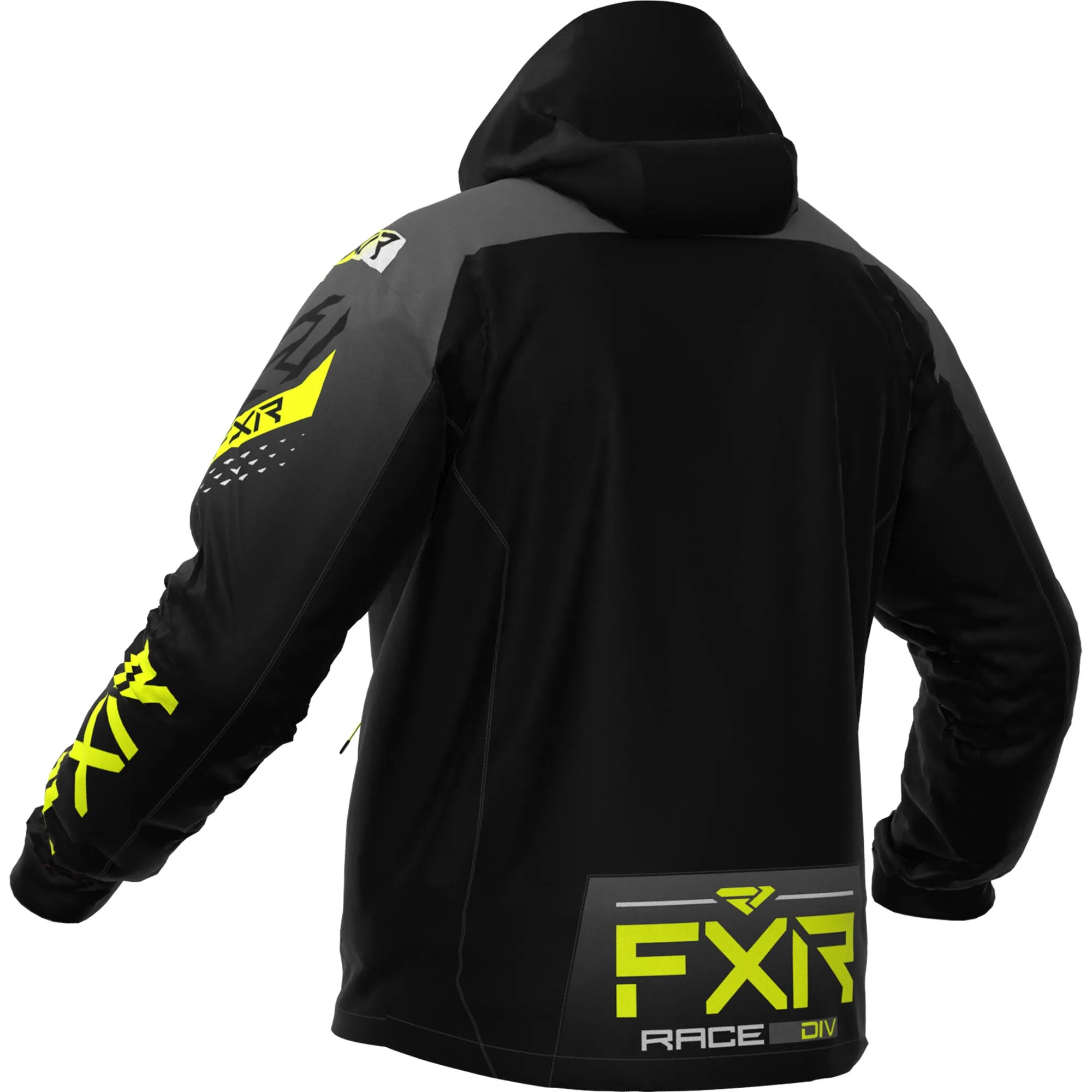 FXR  RRX Snowmobile Jacket Wind Water-Resistant Thermal Dry Black Charcoal Hi-Vis