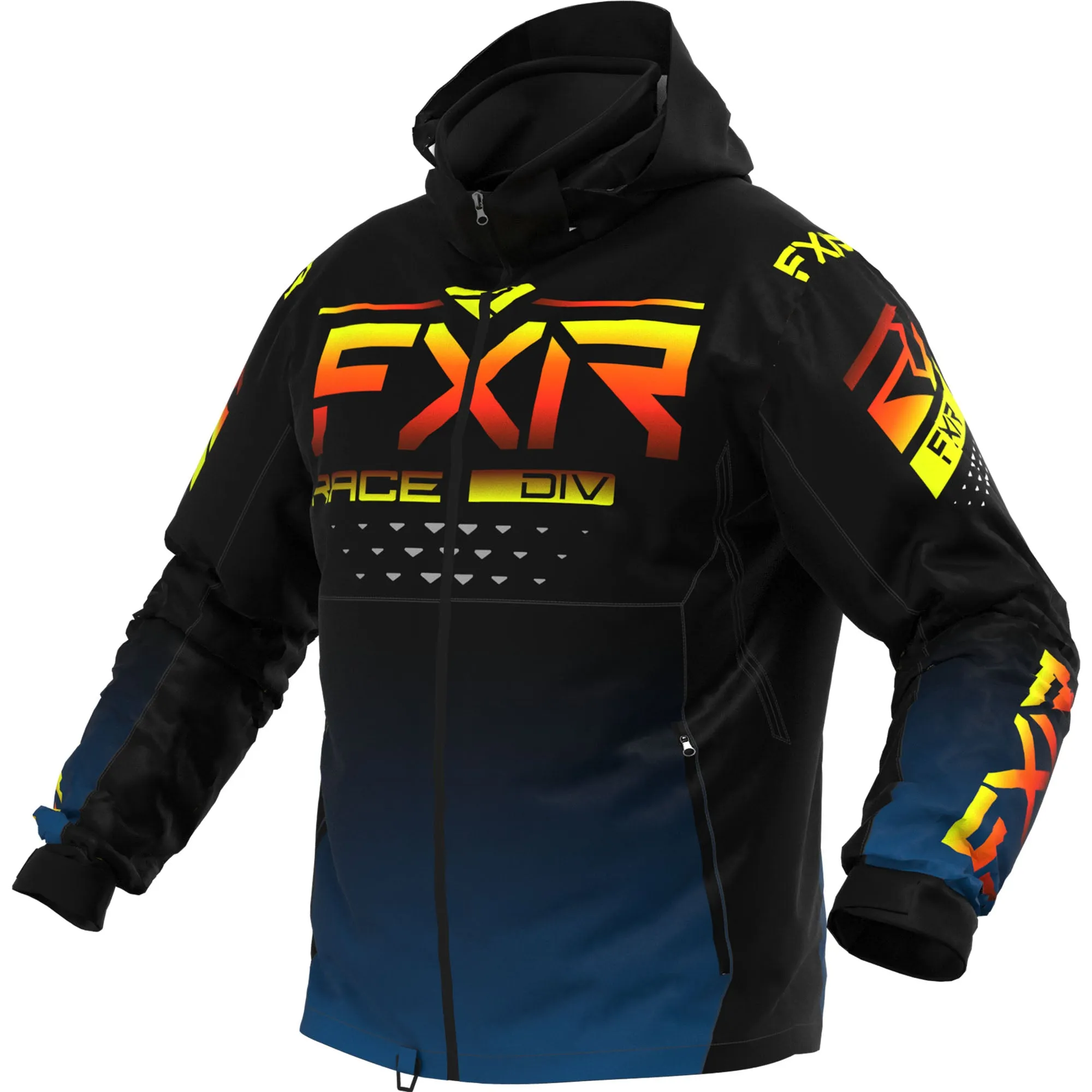 FXR  RRX Snowmobile Jacket Wind Water-Resistant Thermal Dry Slate Black Inferno
