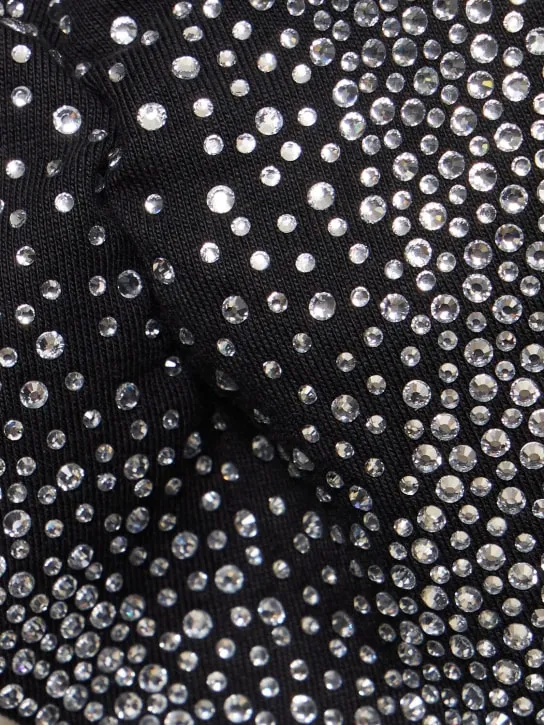 Giuseppe Di Morabito   Embellished cotton cutout t-shirt 