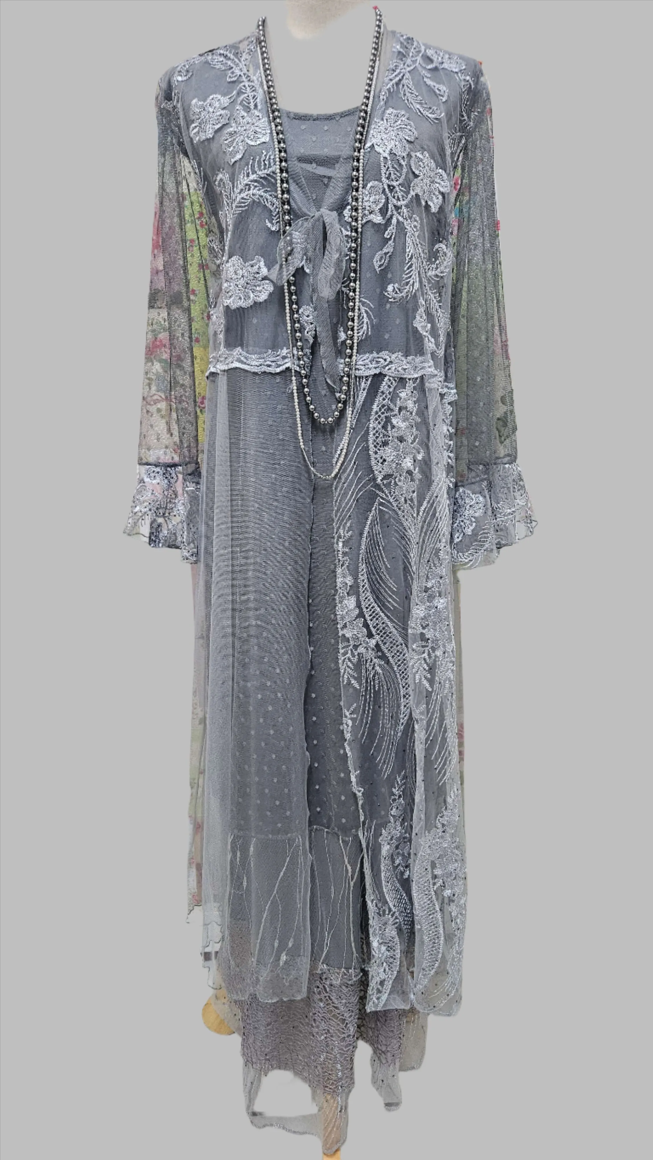Grey 3-Piece Dress Set LR0664