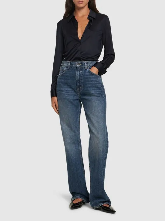 Helmut Lang   Fluid satin slim shirt 