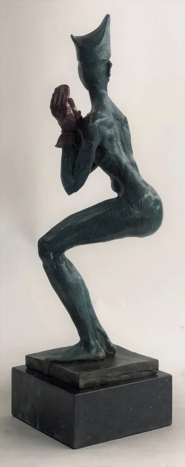 HISTORICAL MUSEUM JESTER CLOWN GIRL Bronze Sculpture Statue Figurine Art Decor
