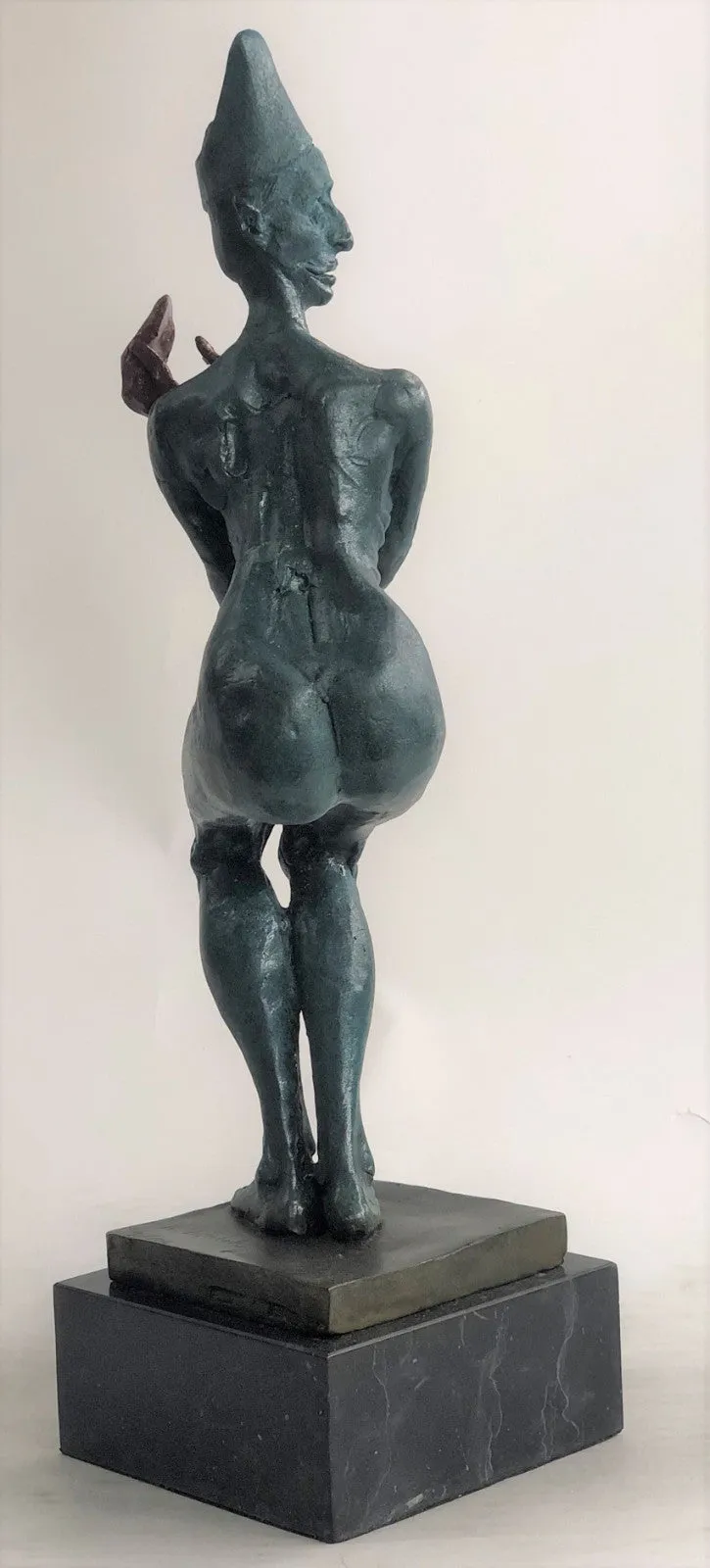 HISTORICAL MUSEUM JESTER CLOWN GIRL Bronze Sculpture Statue Figurine Art Decor