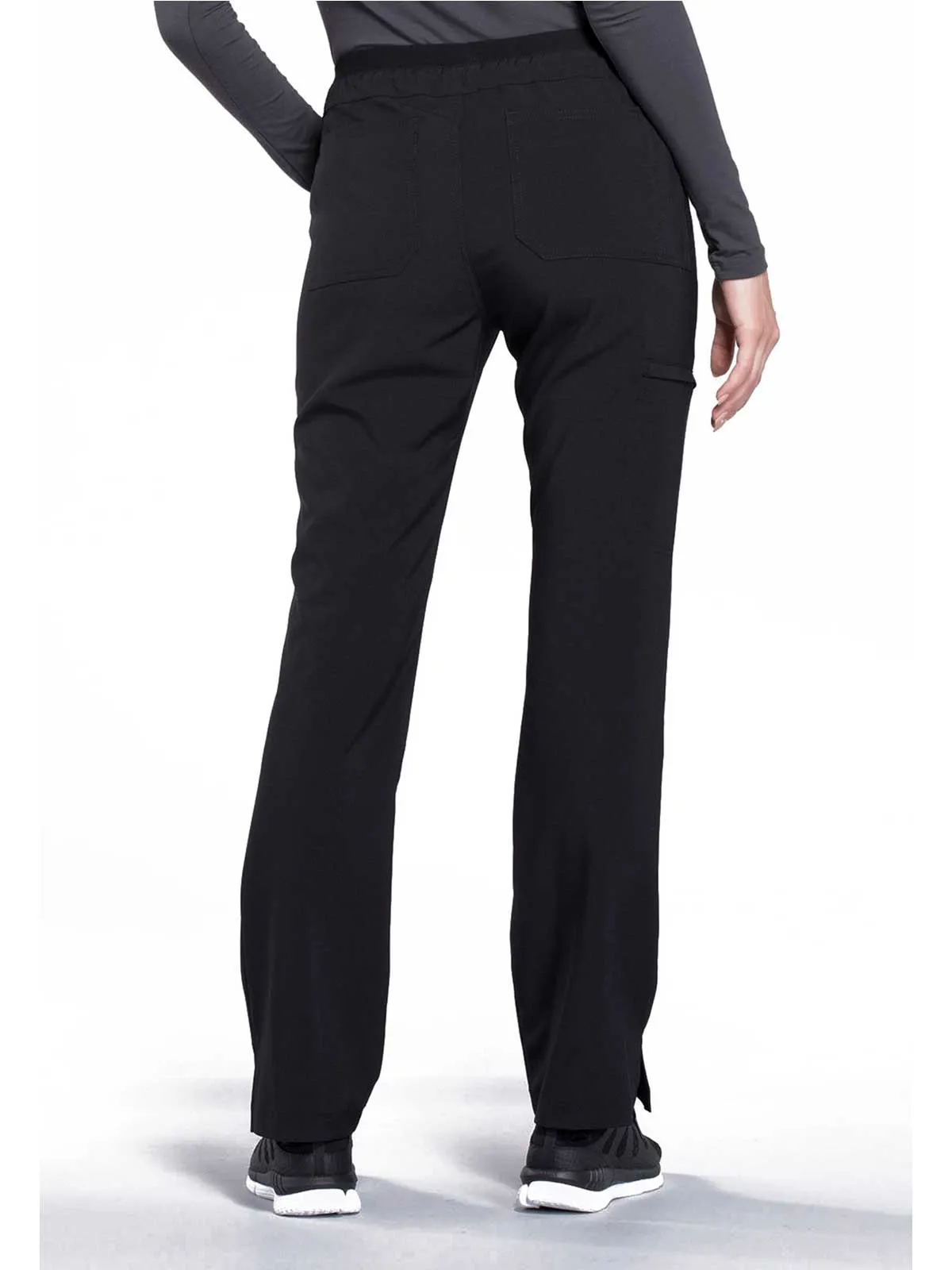 Iflex - Women's Mid Rise Tapered Leg Drawstring Solid Pants