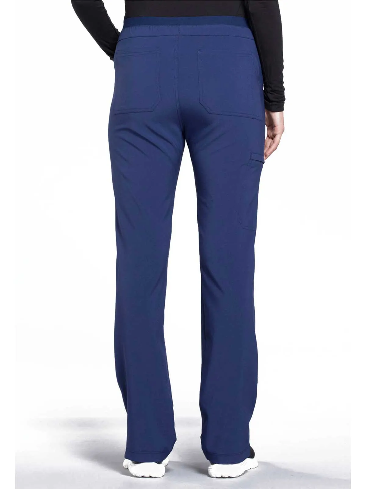 Iflex - Women's Mid Rise Tapered Leg Drawstring Solid Pants