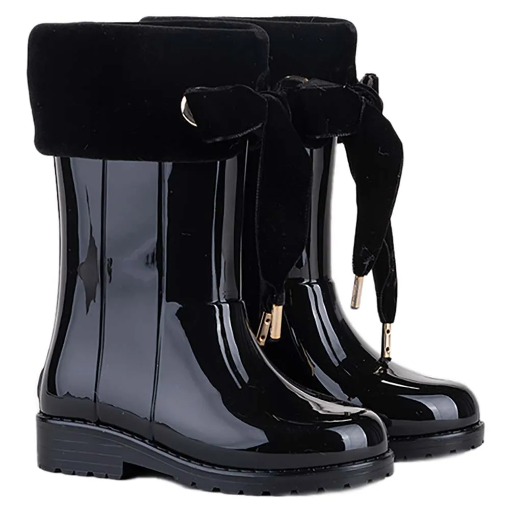 IGOR Black Velvet Wellies