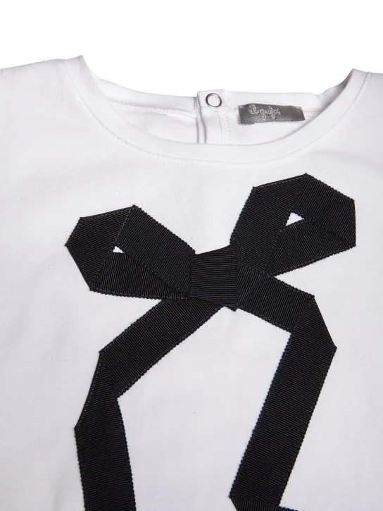 Il Gufo   Embroidered cotton jersey t-shirt 