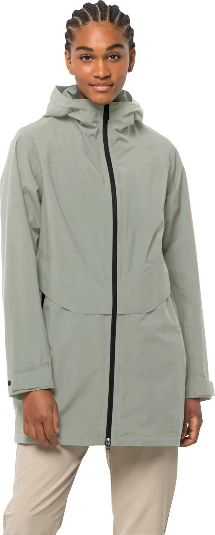 Jack Wolfskin Women&#x27;s Mainkai Long Jacket Mint Leaf | Buy Jack Wolfskin Women&#x27;s Mainkai Long Jacket Mint Leaf here | Outnorth