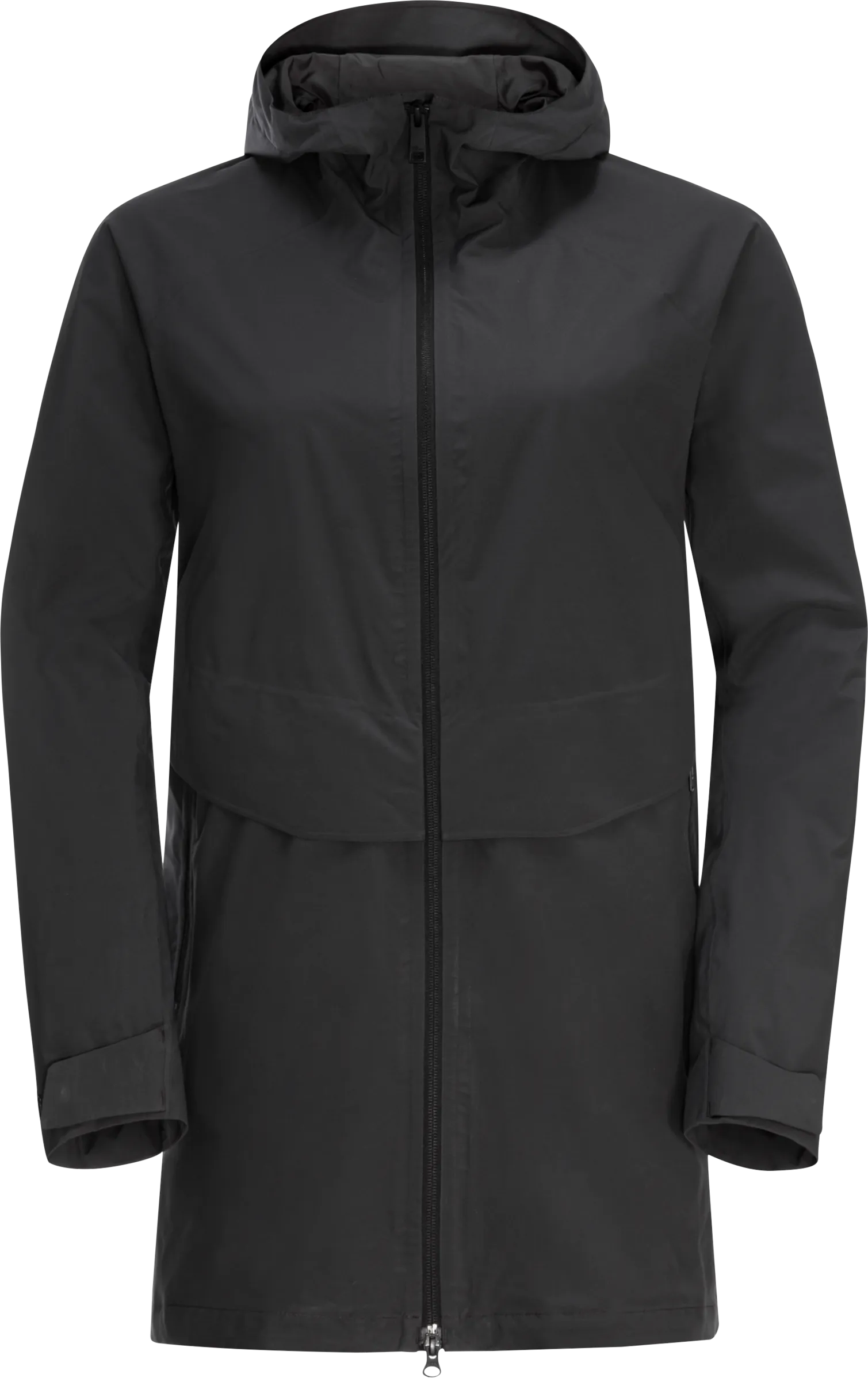 Jack Wolfskin Women&#x27;s Mainkai Long Jacket Phantom | Buy Jack Wolfskin Women&#x27;s Mainkai Long Jacket Phantom here | Outnorth