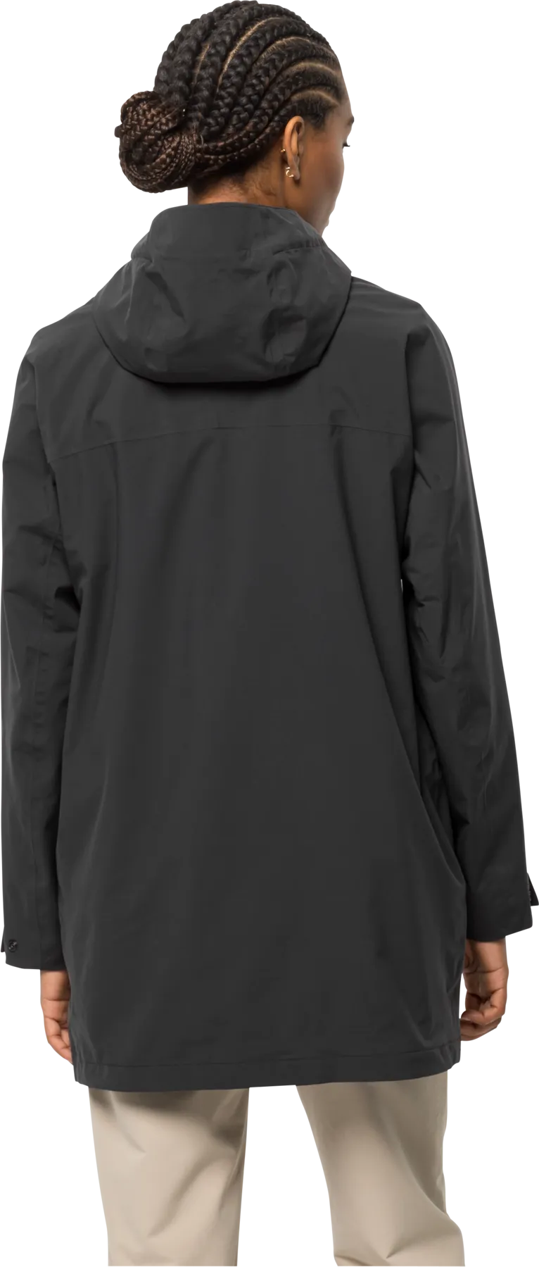 Jack Wolfskin Women&#x27;s Mainkai Long Jacket Phantom | Buy Jack Wolfskin Women&#x27;s Mainkai Long Jacket Phantom here | Outnorth