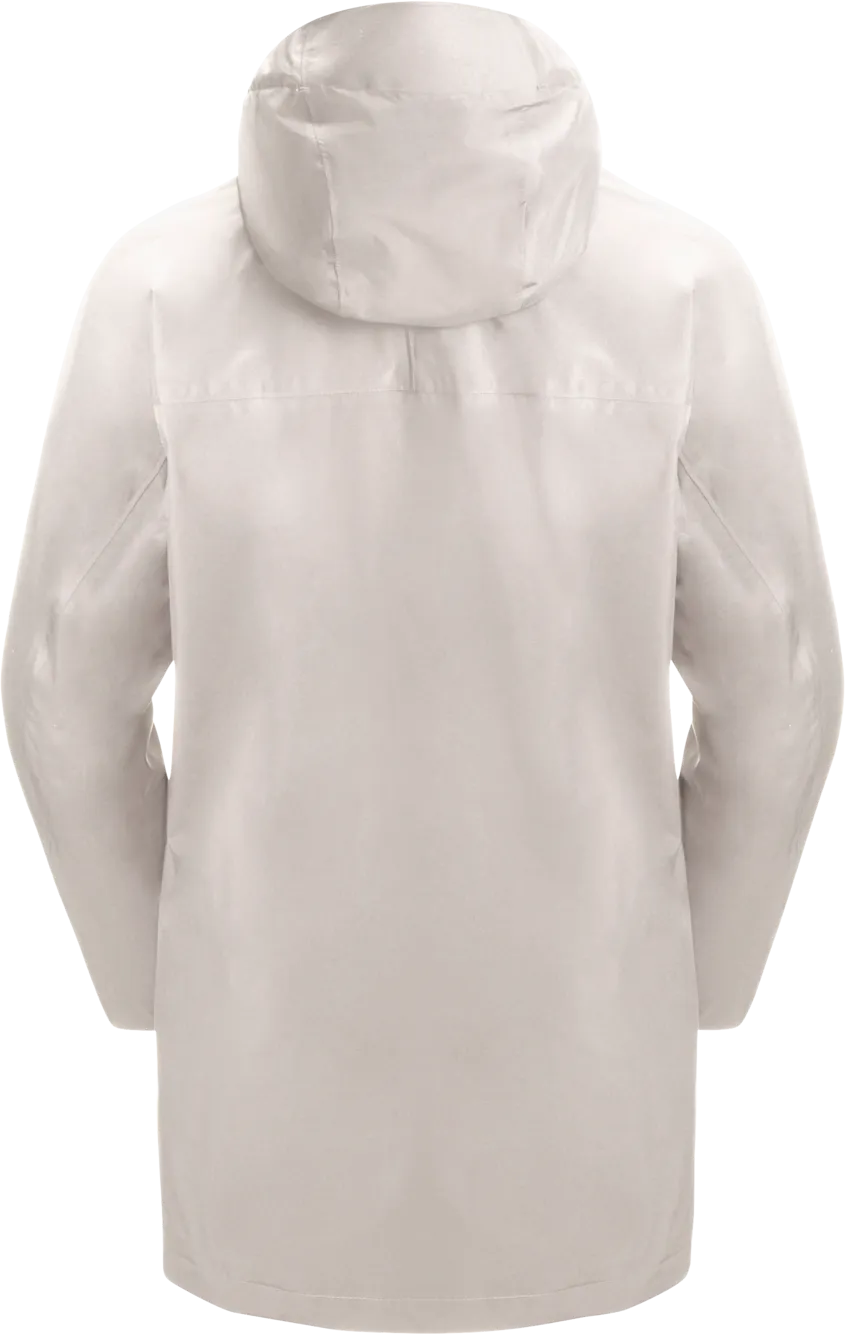 Jack Wolfskin Women&#x27;s Mainkai Long Jacket Sea Shell | Buy Jack Wolfskin Women&#x27;s Mainkai Long Jacket Sea Shell here | Outnorth