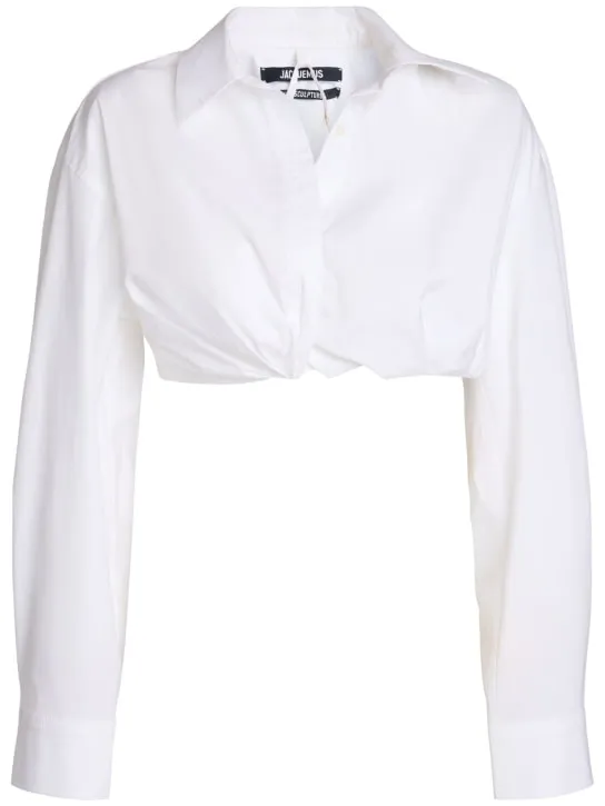 Jacquemus   La Chemise Bahia Courte poplin shirt 