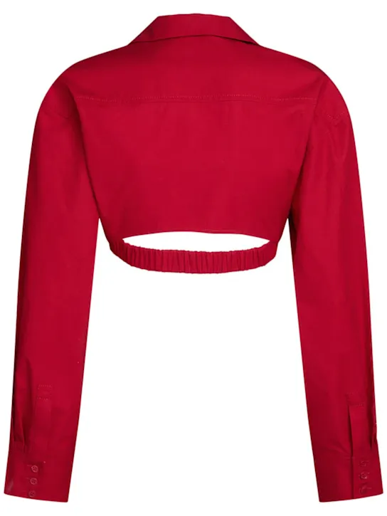 Jacquemus   La Chemise Bahia Courte poplin shirt 