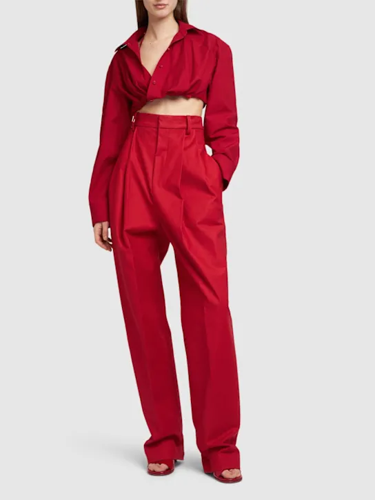 Jacquemus   La Chemise Bahia Courte poplin shirt 