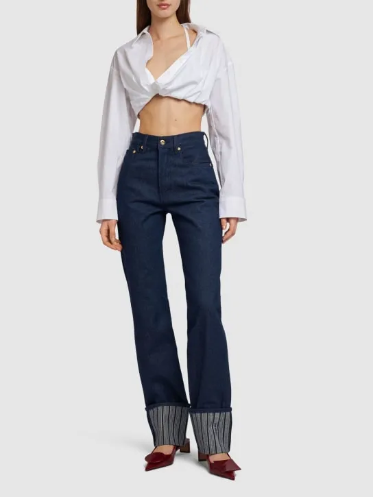 Jacquemus   La Chemise Bahia Courte poplin shirt 