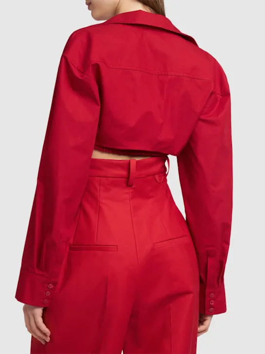 Jacquemus   La Chemise Bahia Courte poplin shirt 