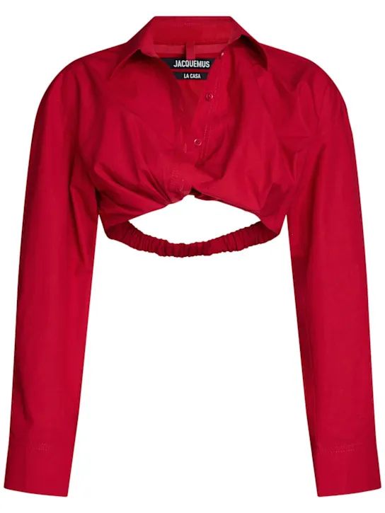 Jacquemus   La Chemise Bahia Courte poplin shirt 