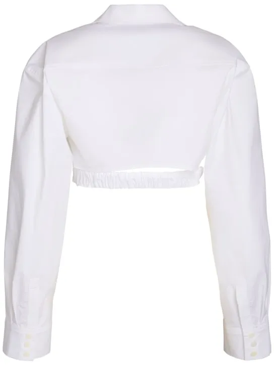 Jacquemus   La Chemise Bahia Courte poplin shirt 