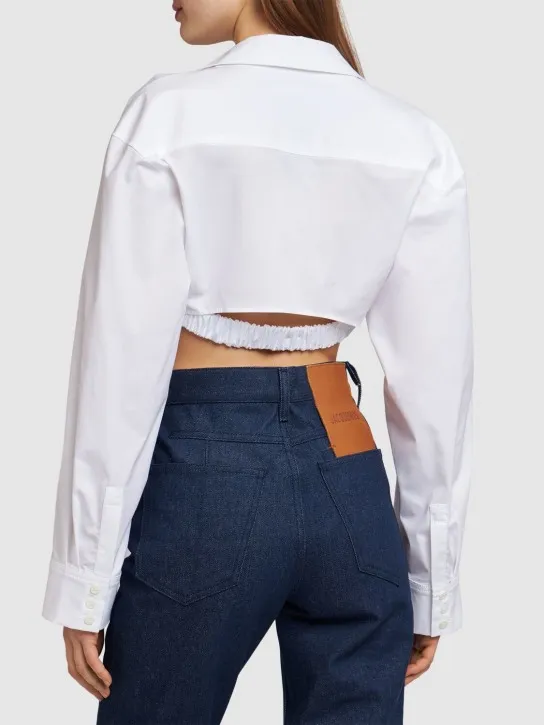 Jacquemus   La Chemise Bahia Courte poplin shirt 