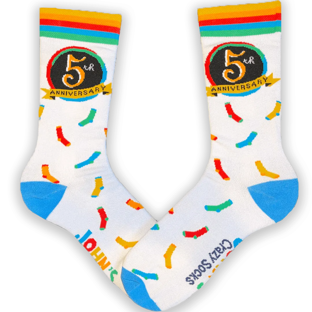 JCS 5th Anniversary Unisex Crew Sock