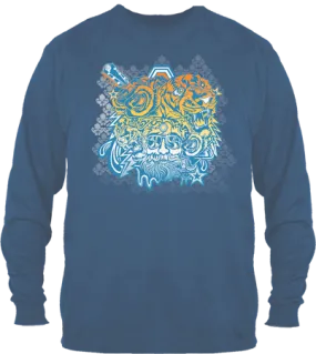 Jerry Garcia Tigers and Roses on Long Sleeve