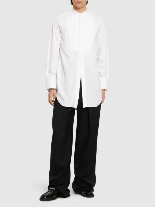 Jil Sander   Oversize cotton poplin plastron shirt 