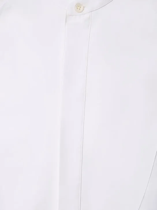 Jil Sander   Oversize cotton poplin plastron shirt 