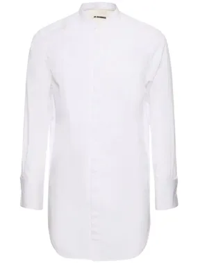 Jil Sander   Oversize cotton poplin plastron shirt 