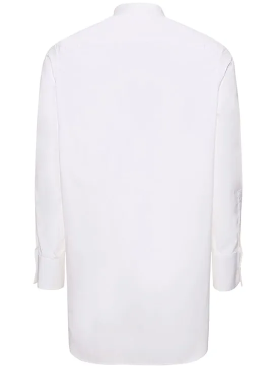 Jil Sander   Oversize cotton poplin plastron shirt 