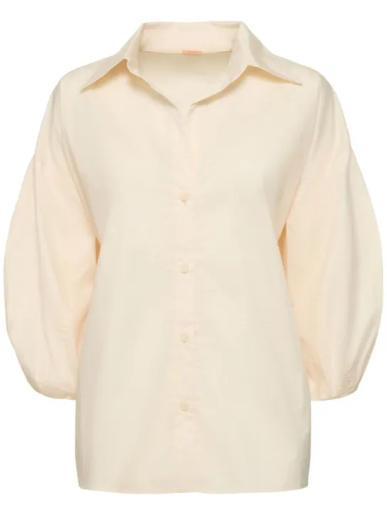 Johanna Ortiz   Flechada cotton poplin shirt 