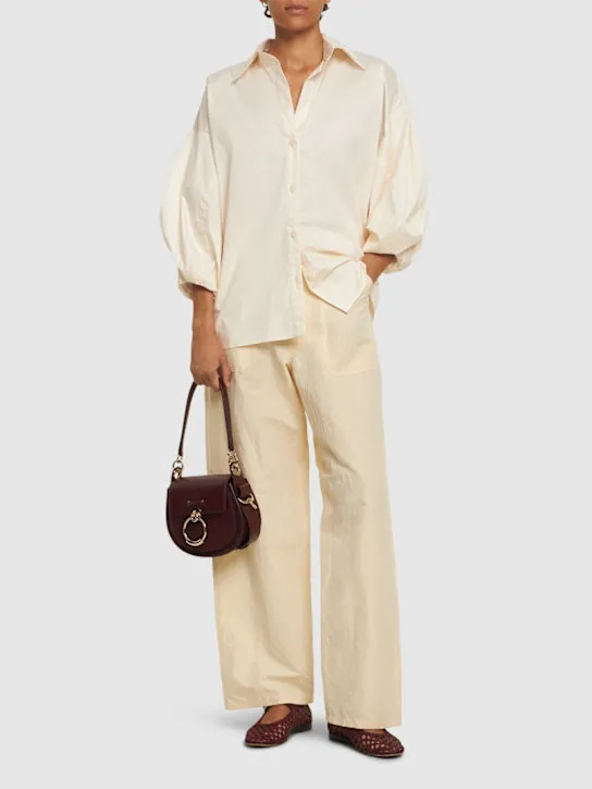 Johanna Ortiz   Flechada cotton poplin shirt 