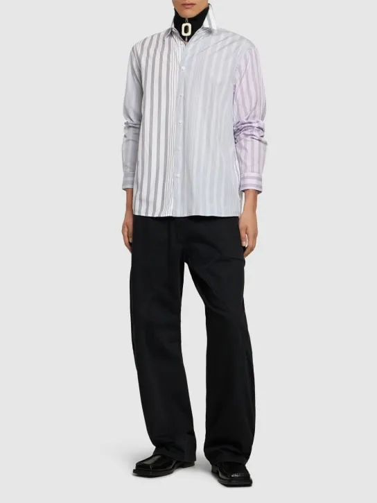 JW Anderson   Striped cotton poplin shirt 