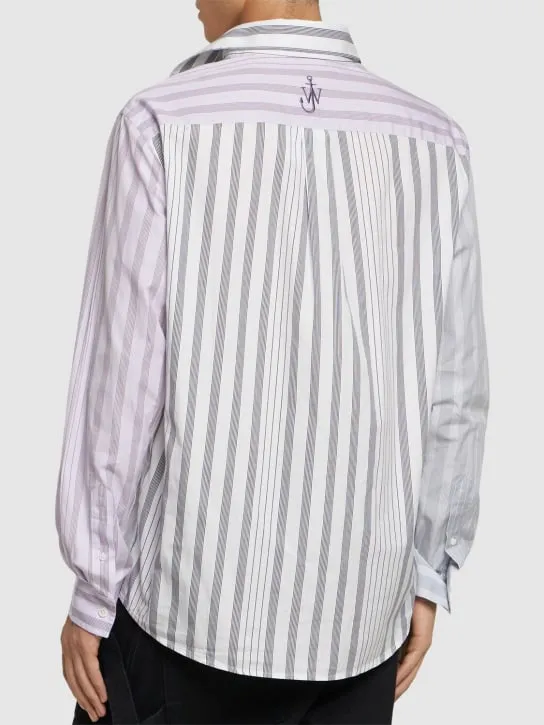 JW Anderson   Striped cotton poplin shirt 