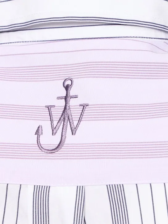 JW Anderson   Striped cotton poplin shirt 