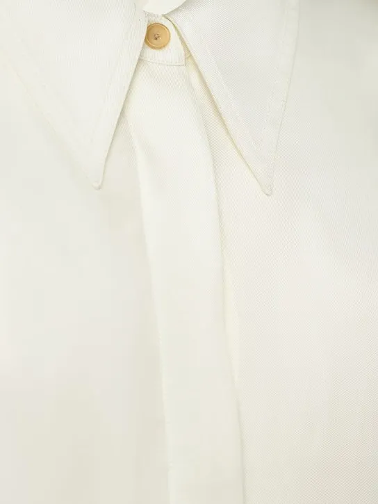 Khaite   Bam cupro shirt 