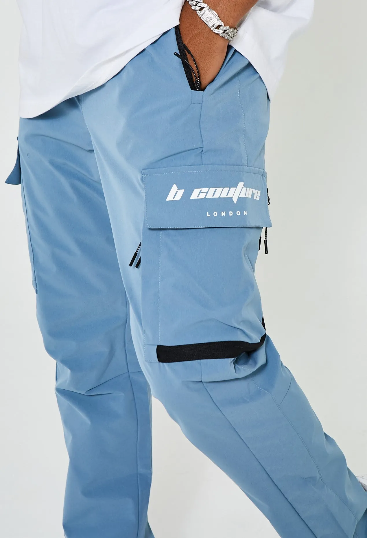 King Street Cargo Pants 2 Pack - Khaki/Blue