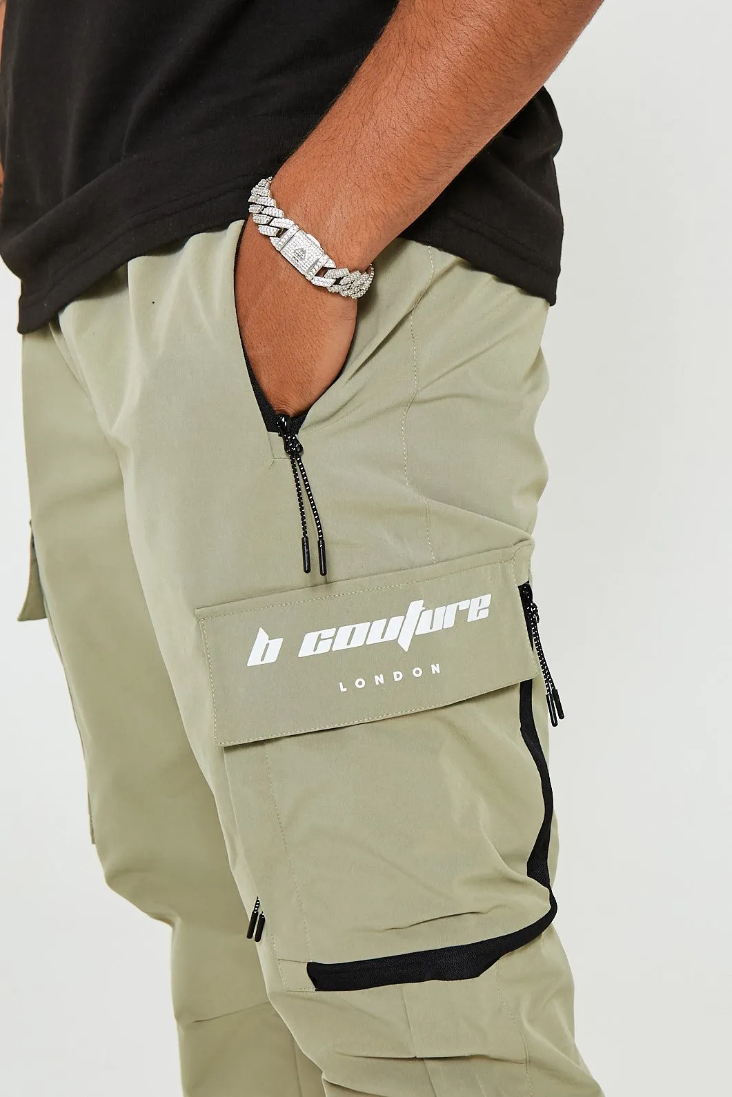 King Street Cargo Pants 2 Pack - Khaki/Blue