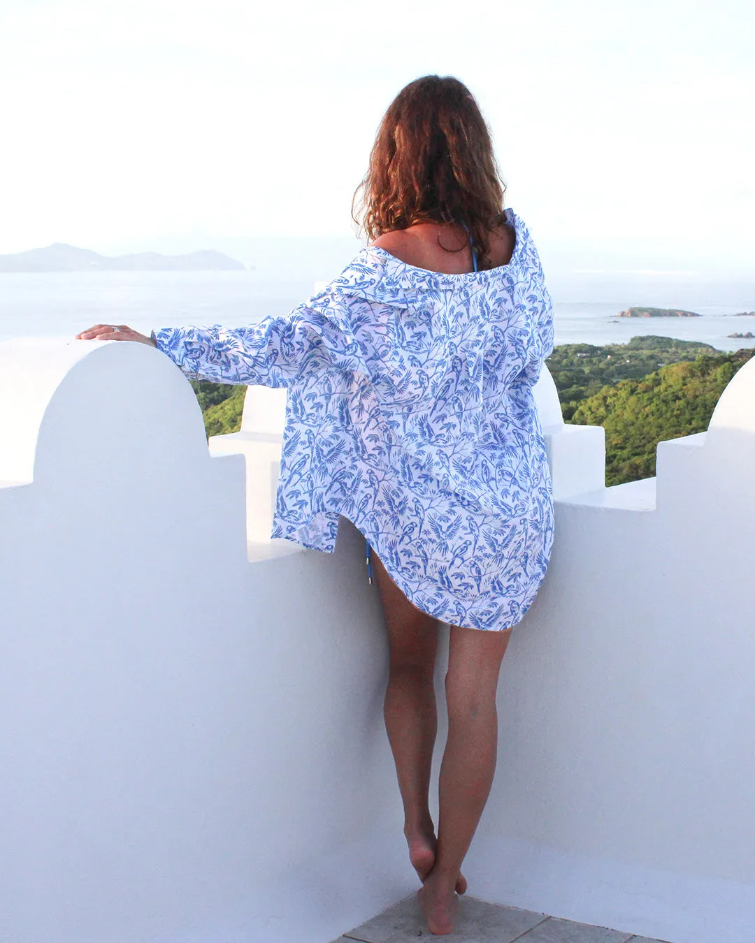 Linen Anastasia Shirt PARROT