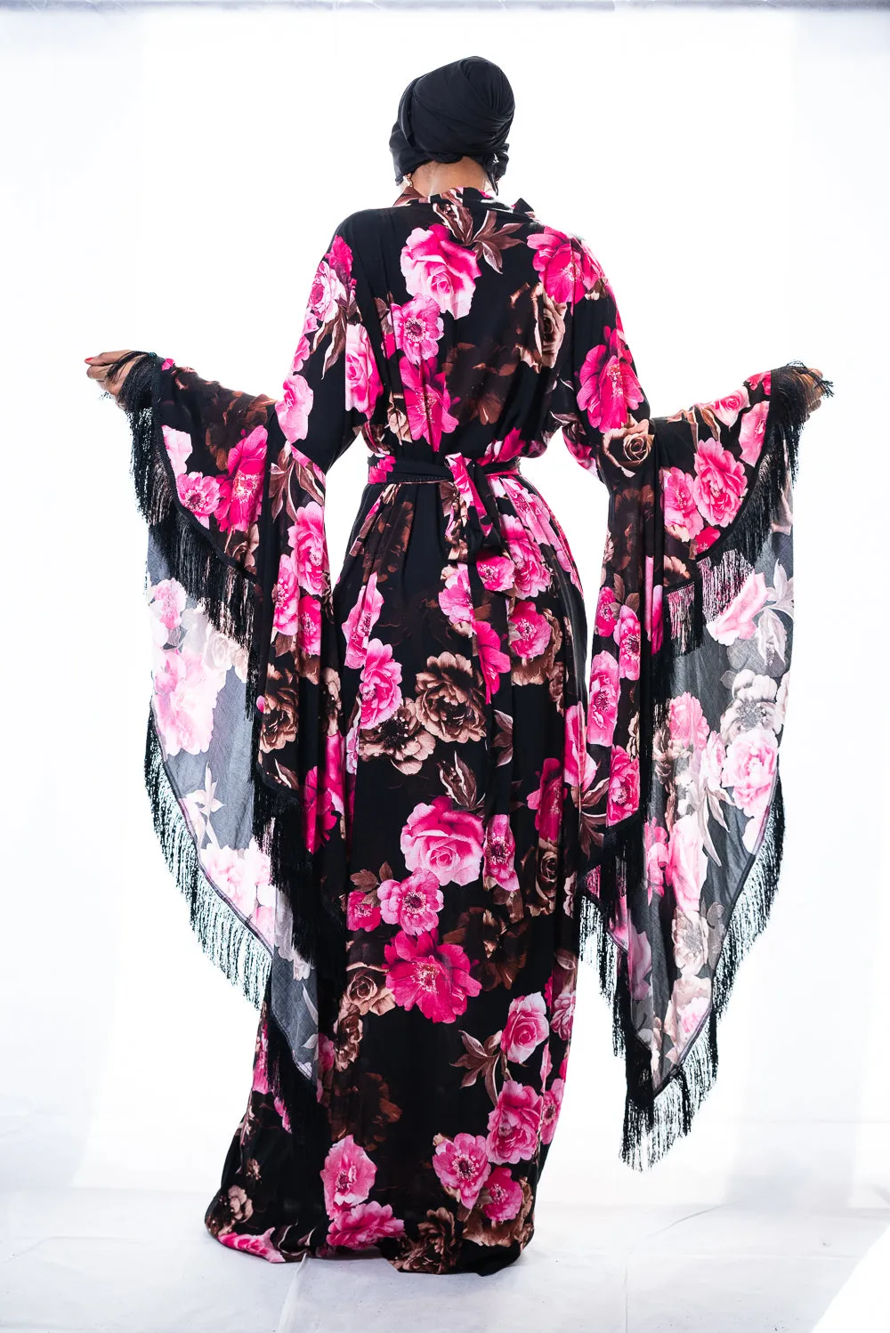 Luxury floral robe Ana
