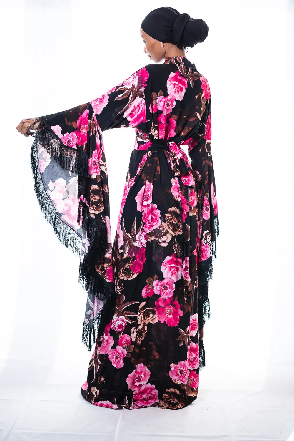 Luxury floral robe Ana