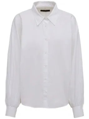 Made In Tomboy   Claire poplin shirt w/balloon sleeves 