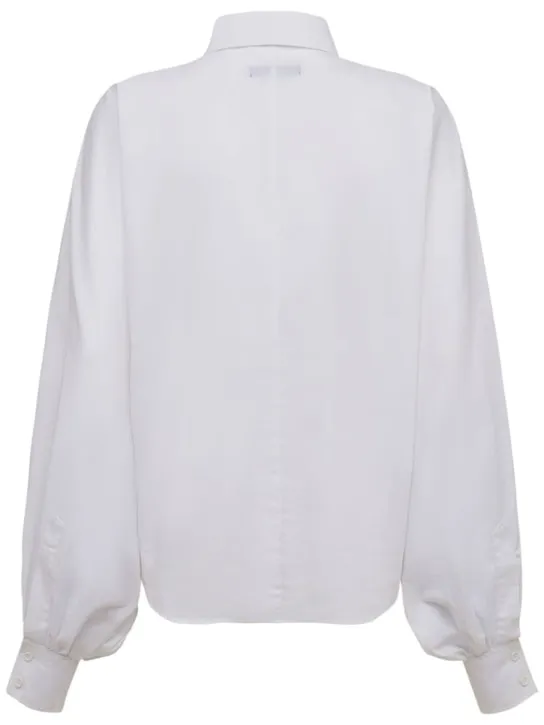 Made In Tomboy   Claire poplin shirt w/balloon sleeves 