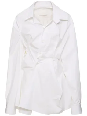 Maison Margiela   Crinkled cotton poplin shirt 