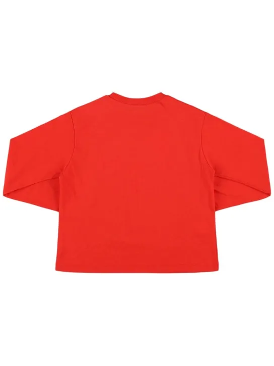Marni Junior   Cotton long sleeve t-shirt w/logo 