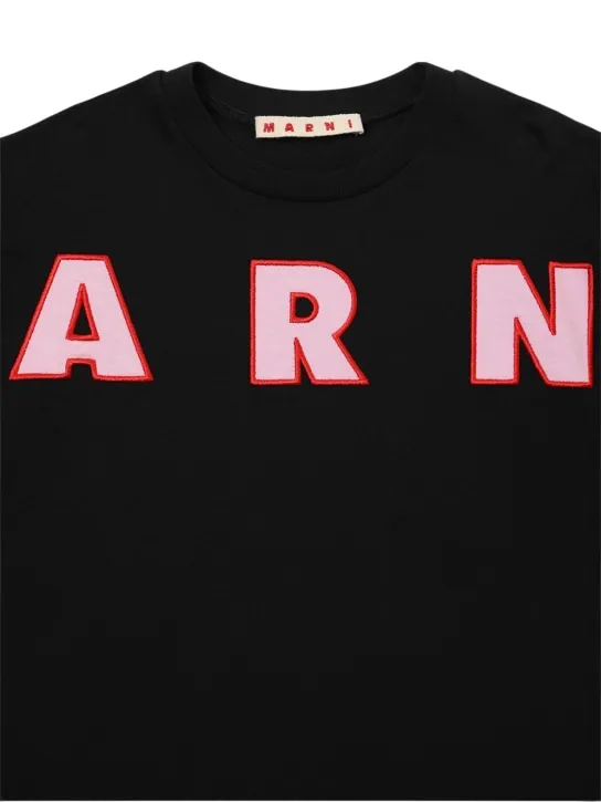 Marni Junior   Cotton long sleeve t-shirt w/logo 