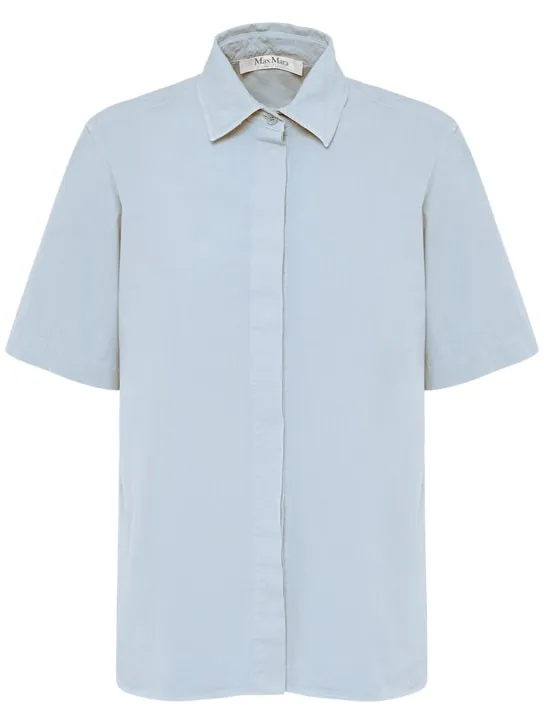 Max Mara   Adunco short sleeve cotton shirt 