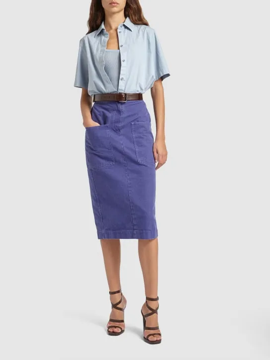 Max Mara   Adunco short sleeve cotton shirt 
