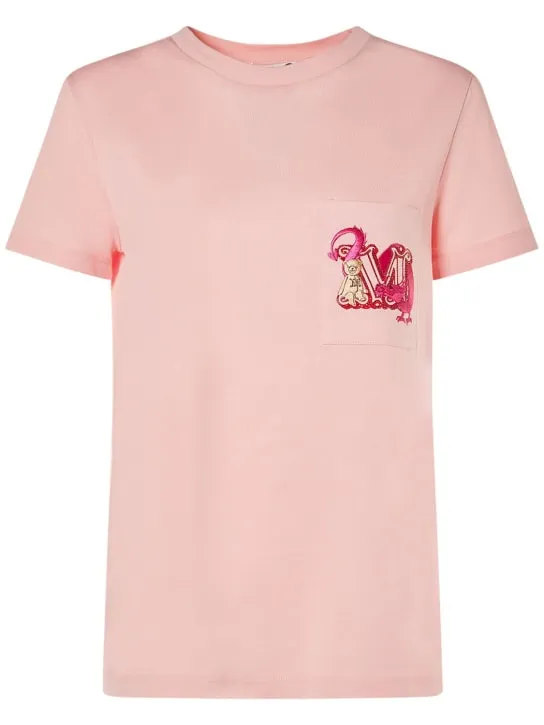 Max Mara   Elmo embroidered cotton t-shirt 