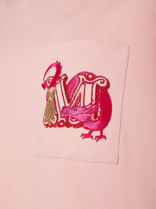 Max Mara   Elmo embroidered cotton t-shirt 